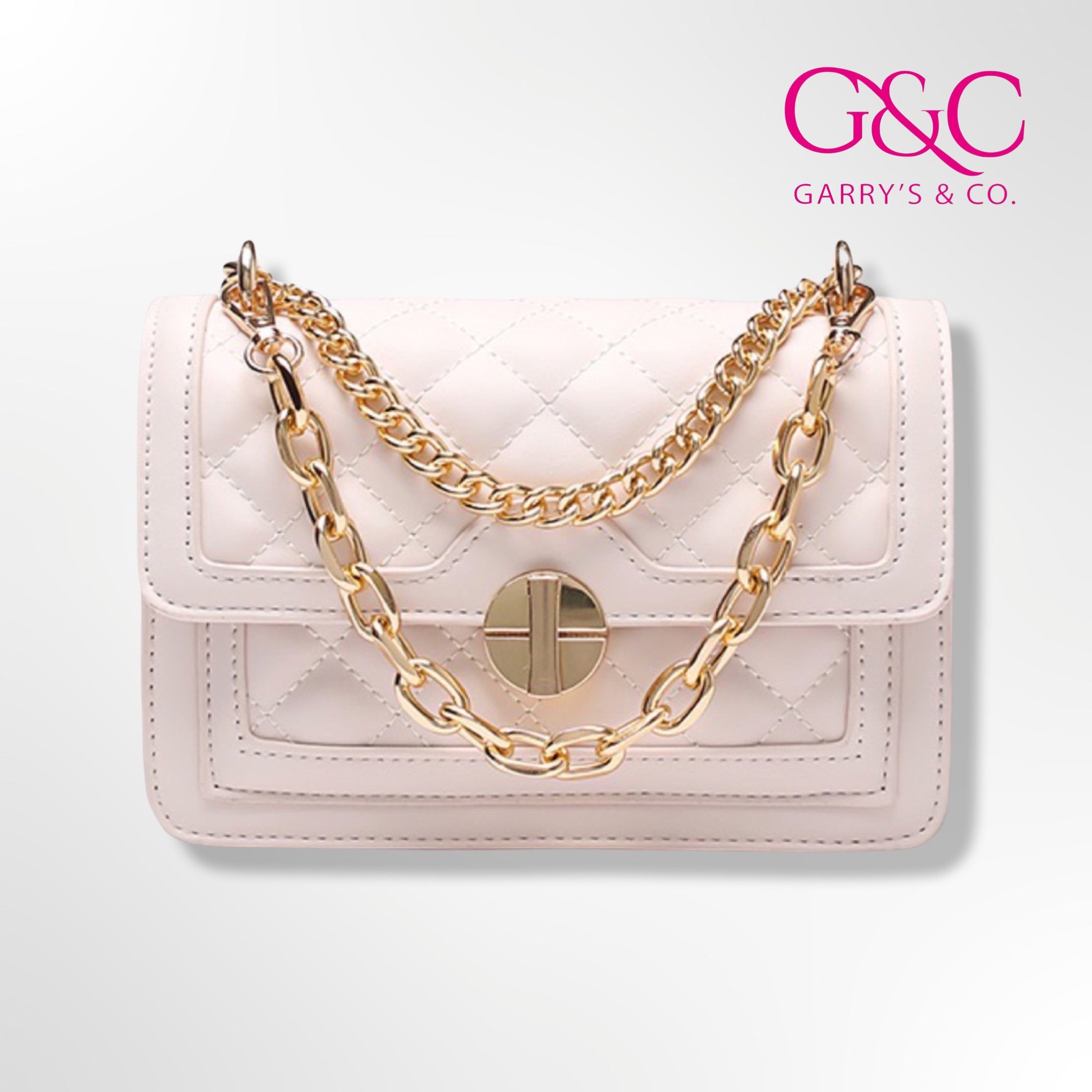 G&C GOLD CHAINED BAG 50